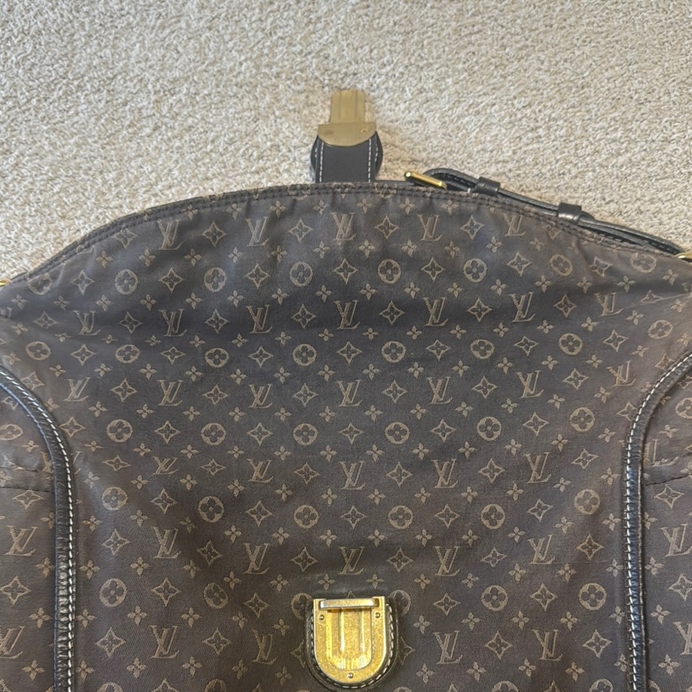 Louis Vuitton Brown and Gold Monogram Shoulder Bag with Gold Hardware - Picture 5 of 14